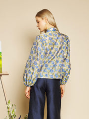 Tops Leaf Green, Blue Floral | Sister Jane for sale