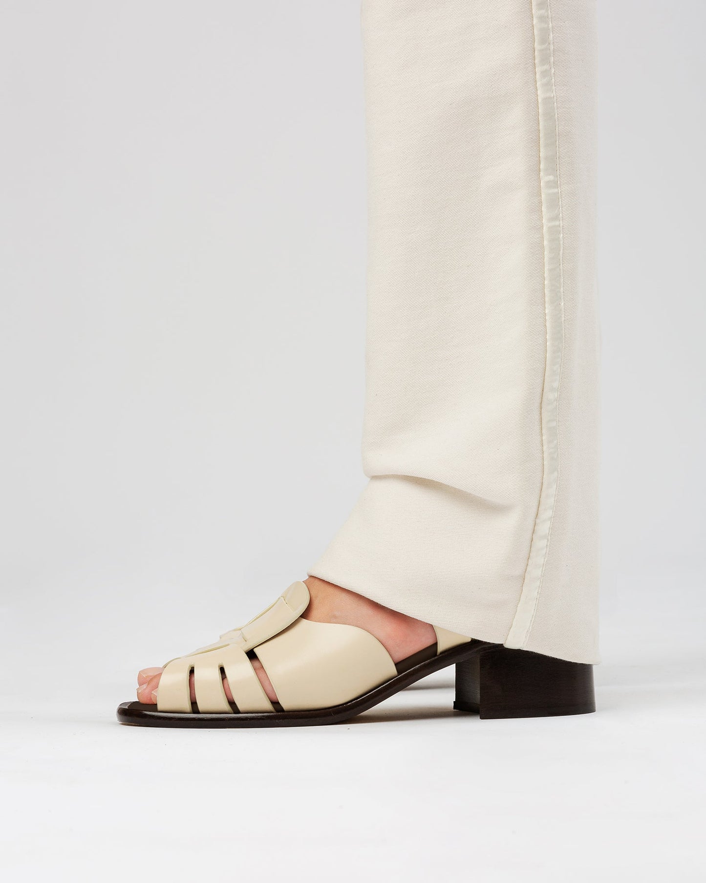 ANCORA SQUARED HEELED - Open-Toe Fisherman Sandal - Hereu for sale