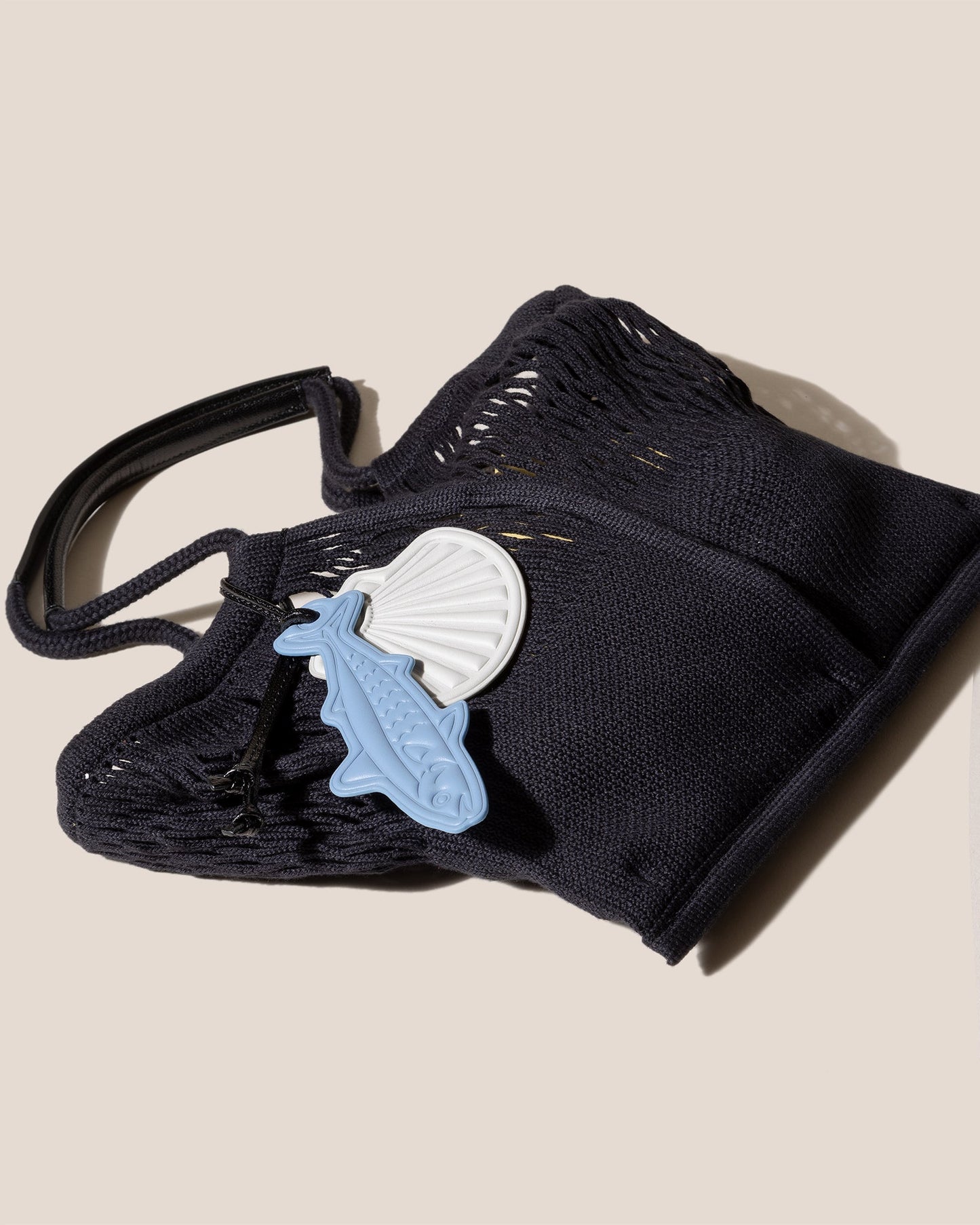 CALELLA FILT S CHARM - Knitted Cotton Net Bag - Hereu online