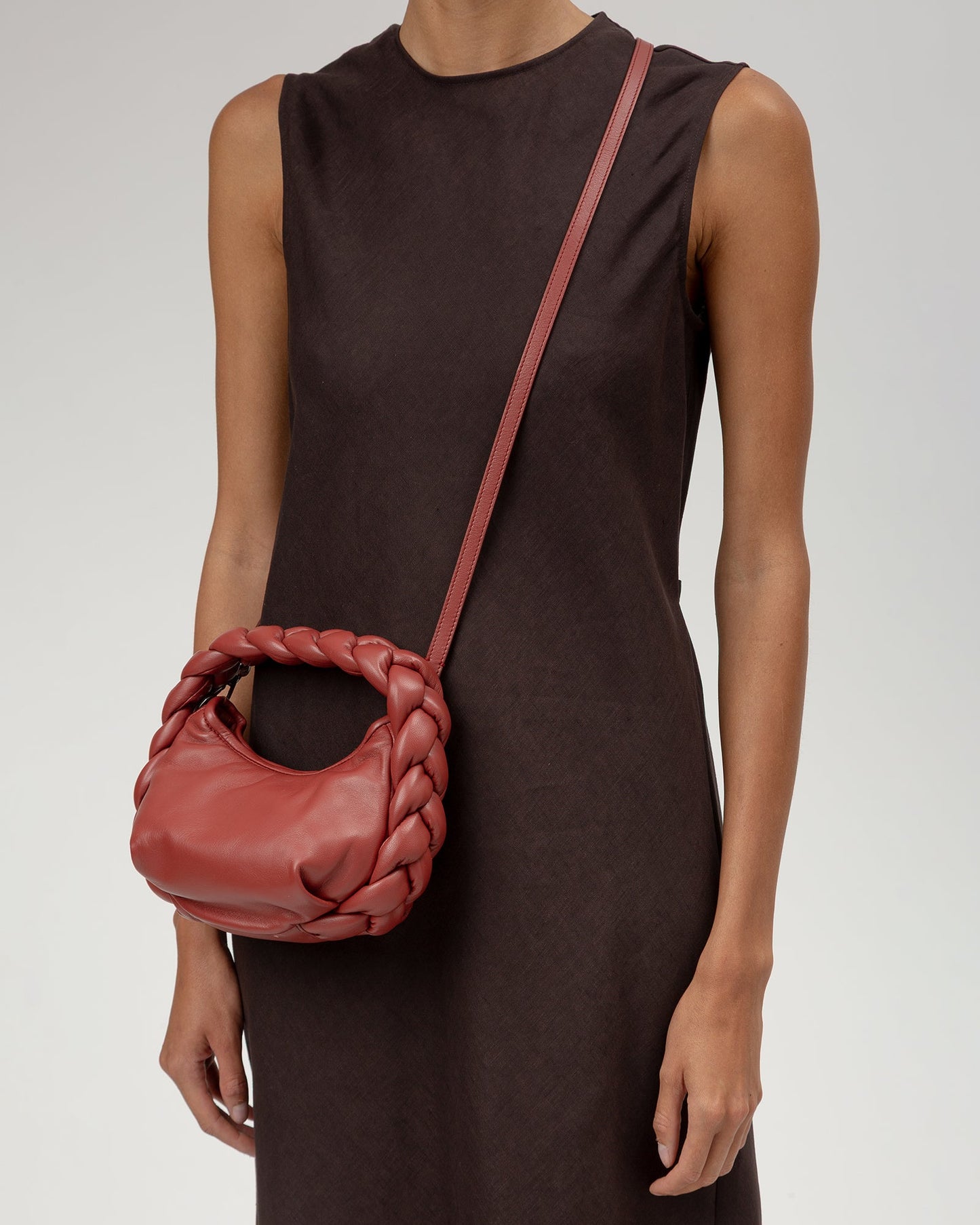 ESPIGA MINI - Braided Detail Crossbody Bag - Hereu sale