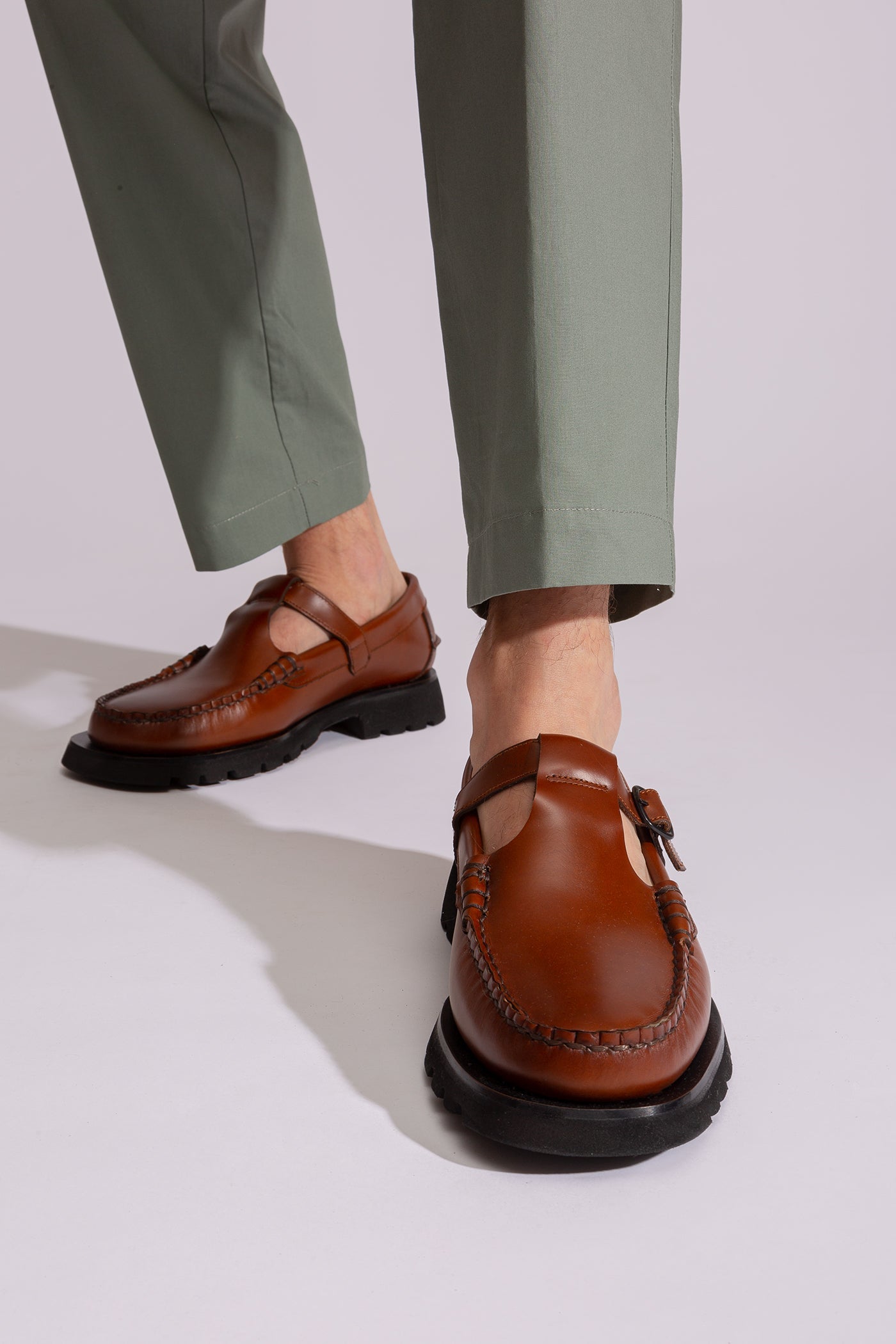 ALBER SPORT - Tread Sole T-Bar Loafer - Hereu US