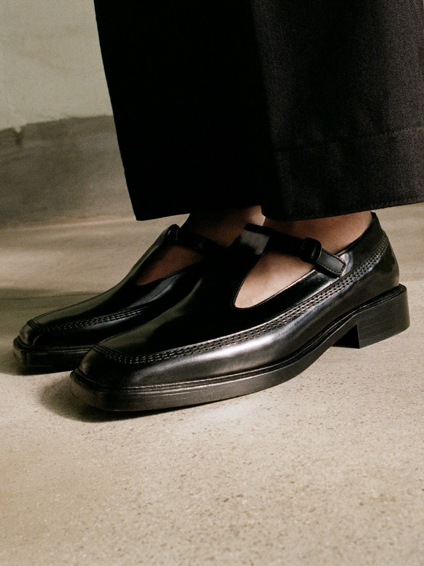 LLUISA POLISHED - T-bar Loafer - Hereu outlet