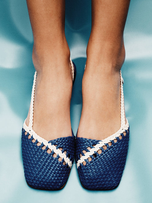 RONDAIA - Woven Asymmetrical Sandal - Hereu for sale
