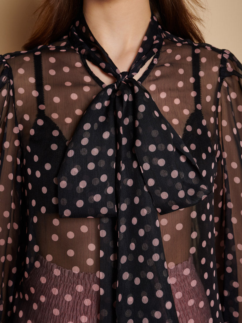 Tops Black And Pink Spots | Sister Jane discount