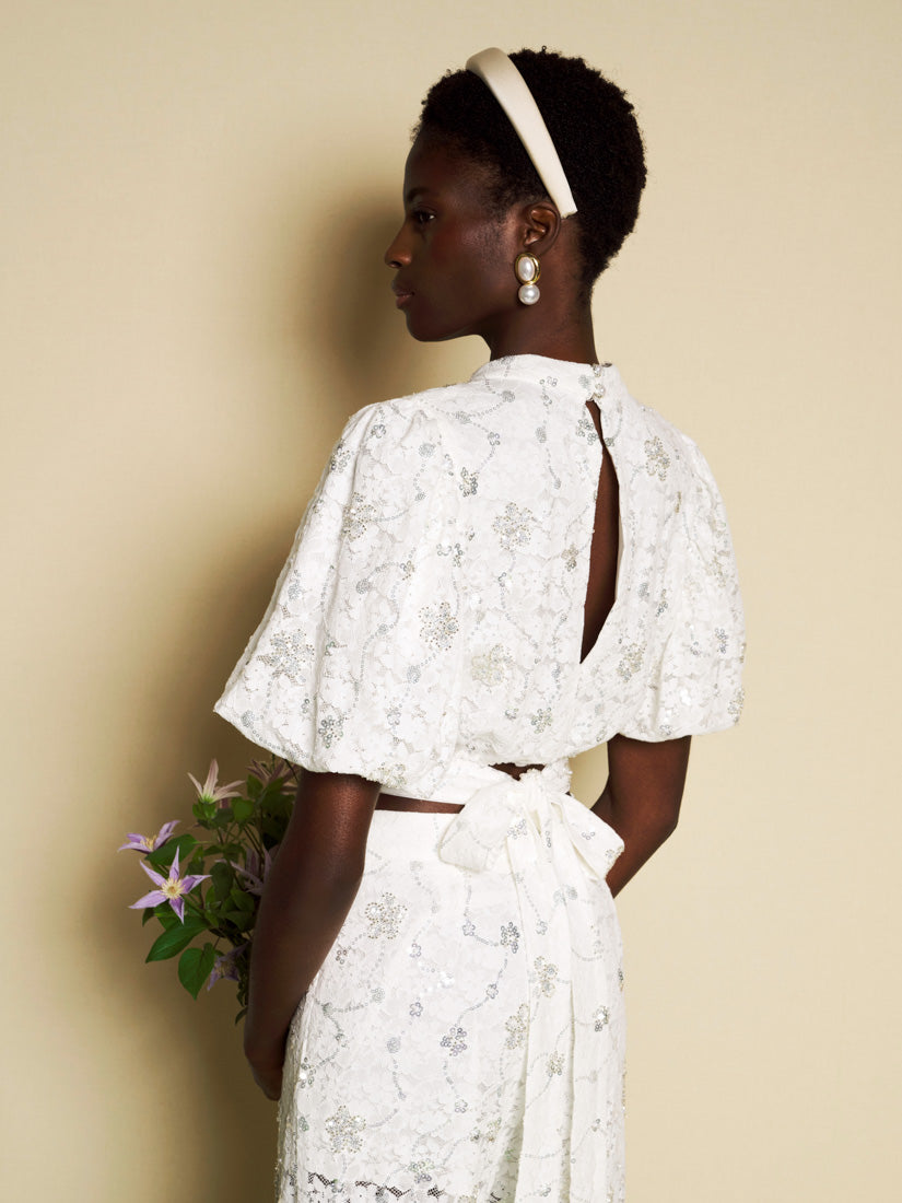 Tops Pearled White | Sister Jane online