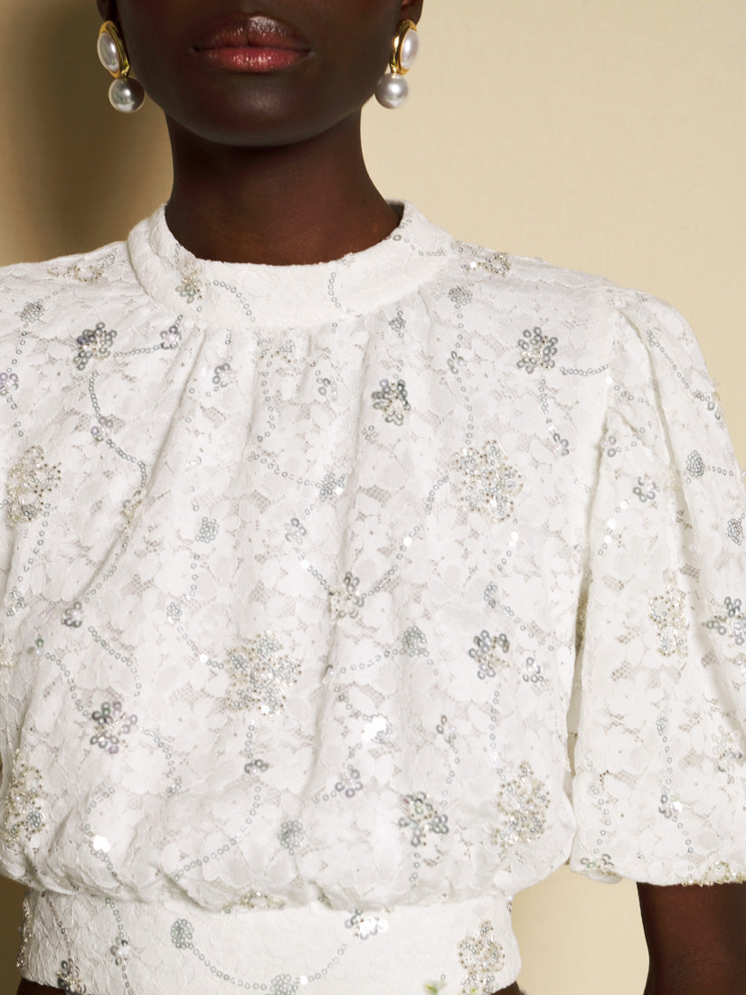 Tops Pearled White | Sister Jane online