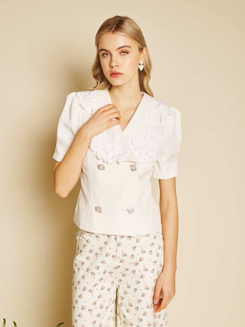 Tops Pearled White | Sister Jane outlet