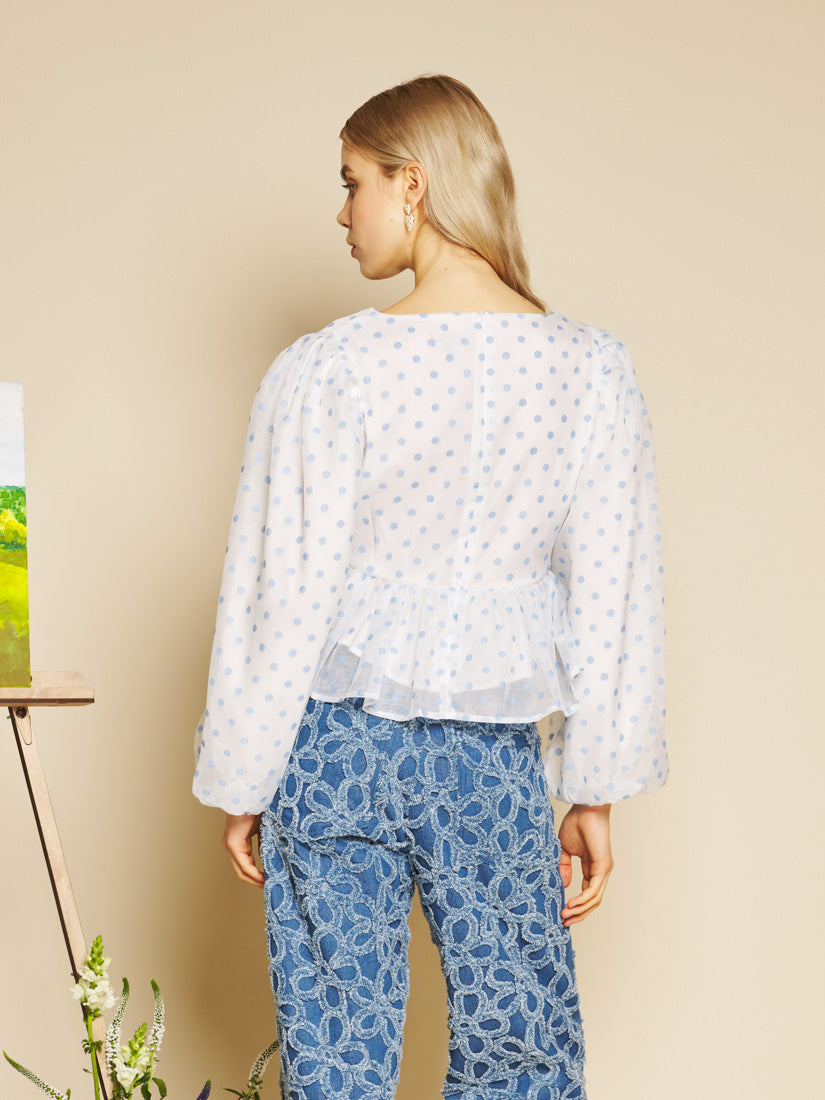 Tops Blue Spot & White | Sister Jane for sale