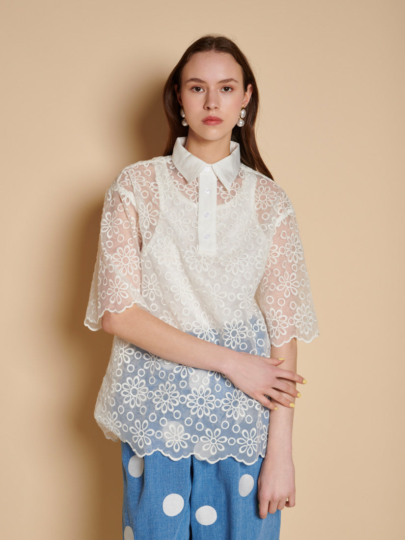 Shirts Pearled White | Sister Jane online