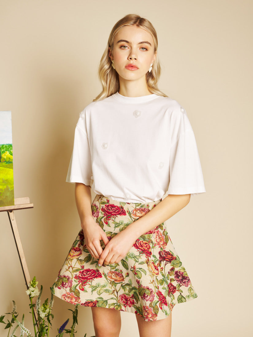 Shirts Pearled White | Sister Jane for sale
