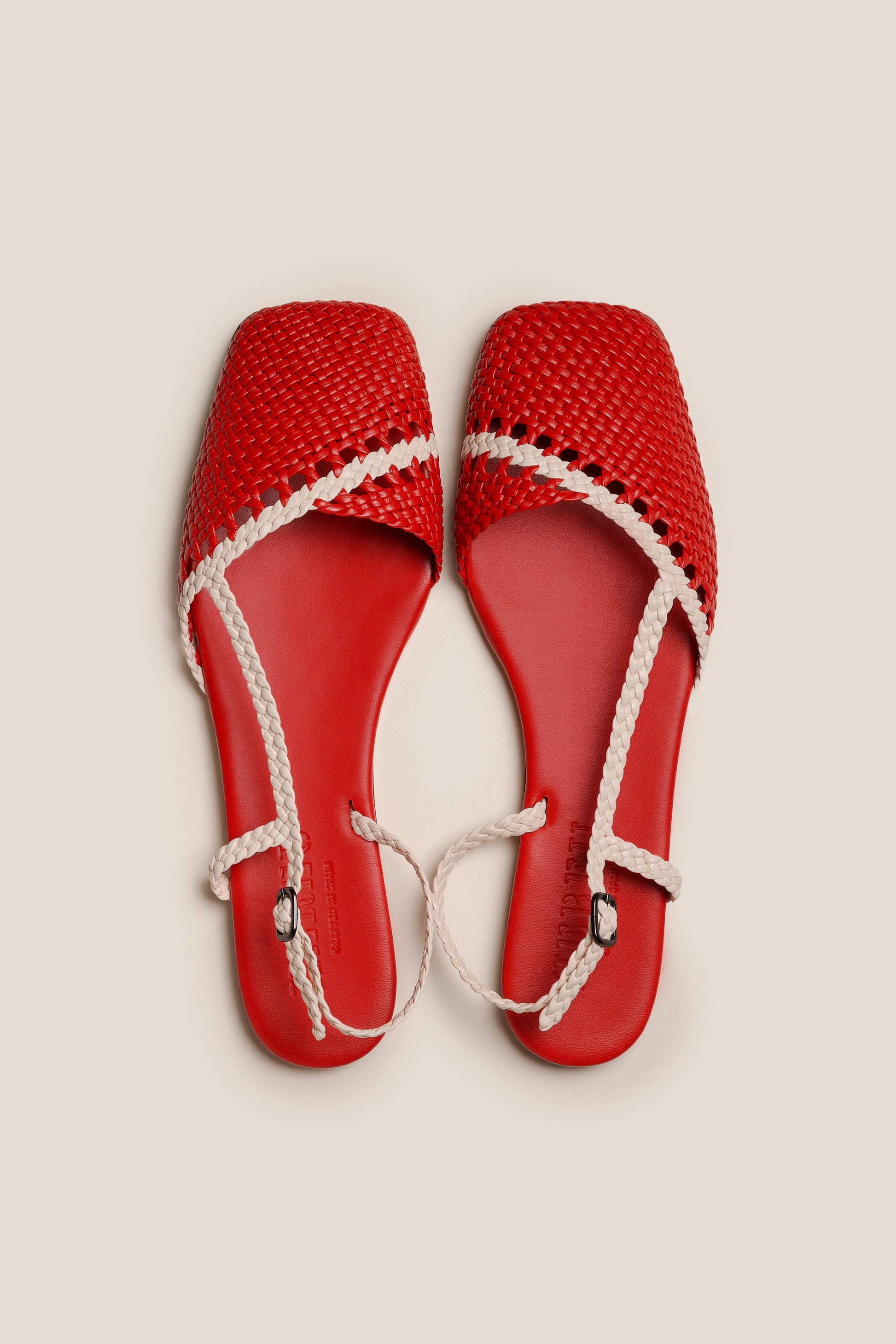 RONDAIA - Woven Asymmetrical Sandal - Hereu for sale