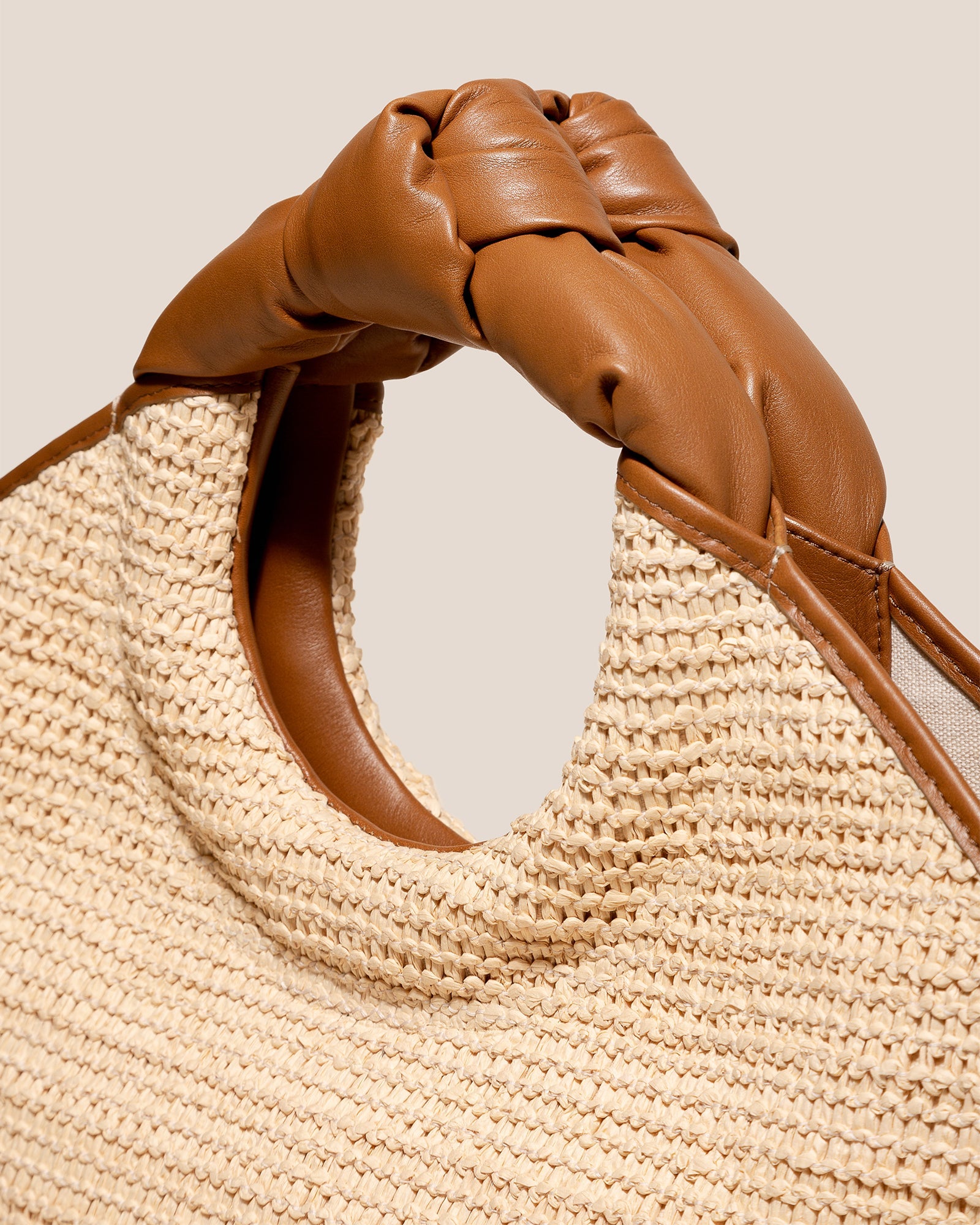CASTELL RAFFIA - Knotted-handle Tote Bag - Hereu US
