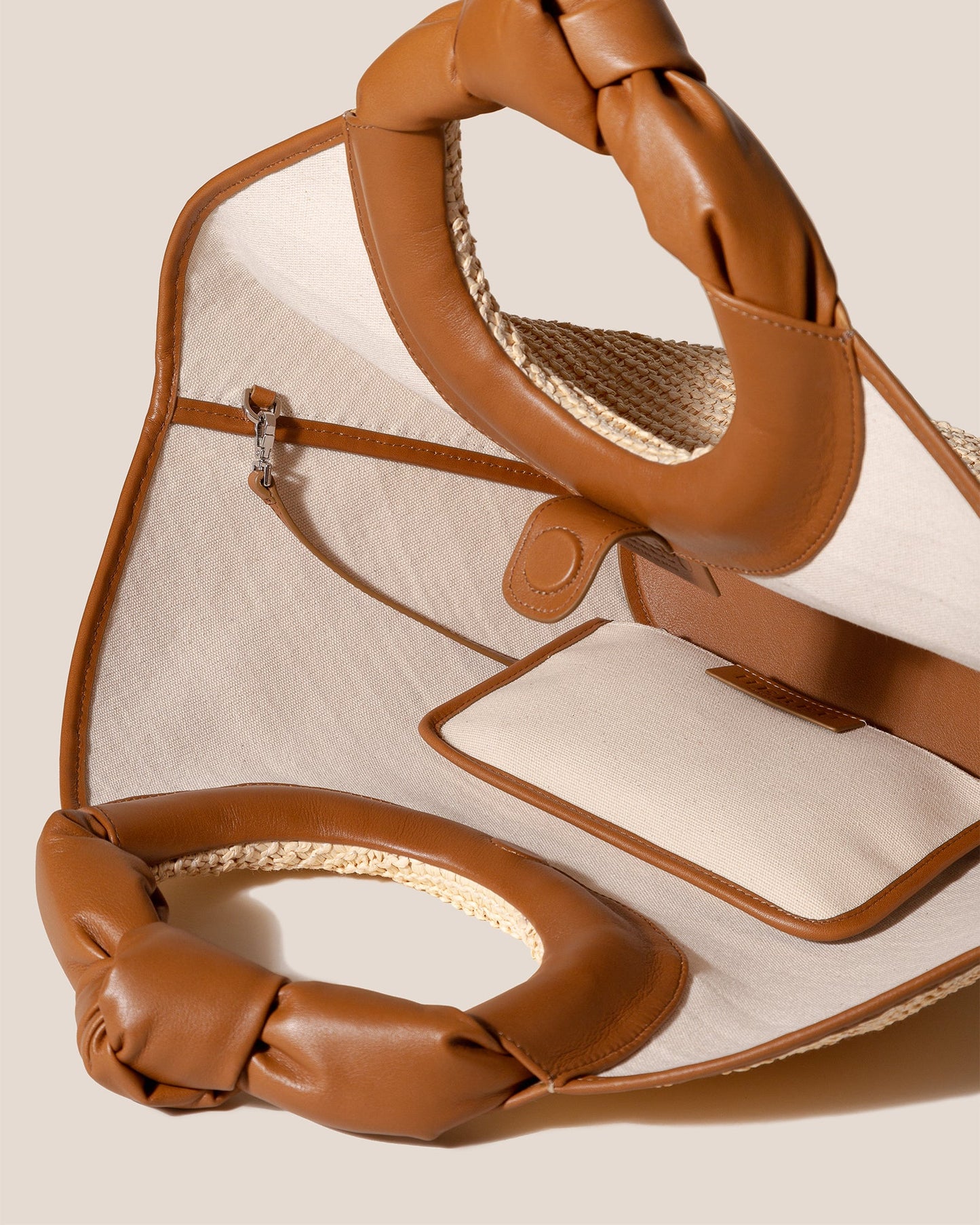 CASTELL RAFFIA - Knotted-handle Tote Bag - Hereu US