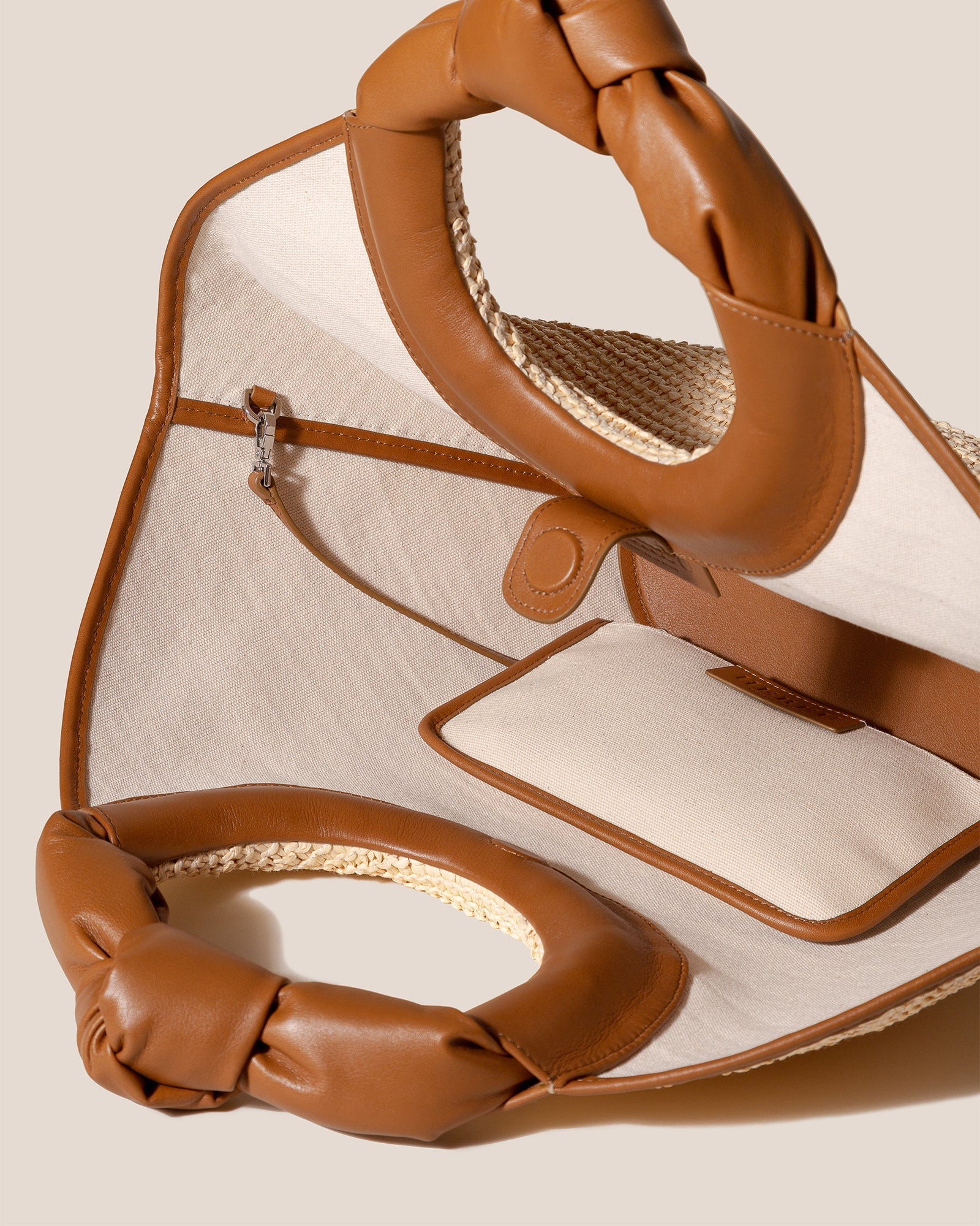 CASTELL RAFFIA - Knotted-handle Tote Bag - Hereu US