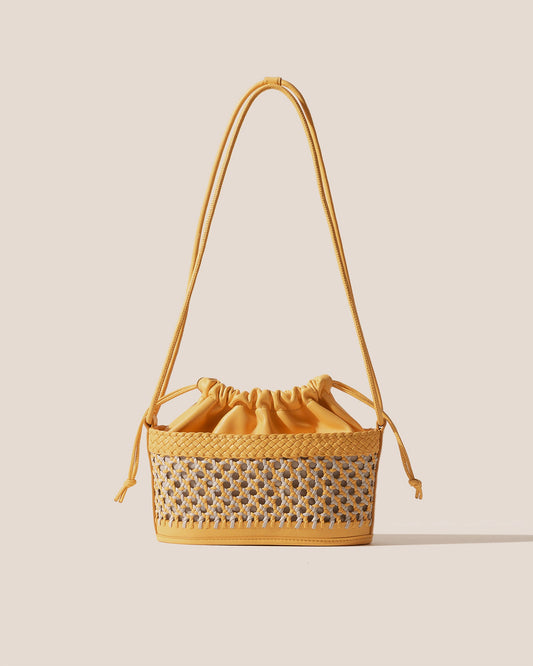 GAIA - Woven Bucket Crossbody Bag - Hereu sale