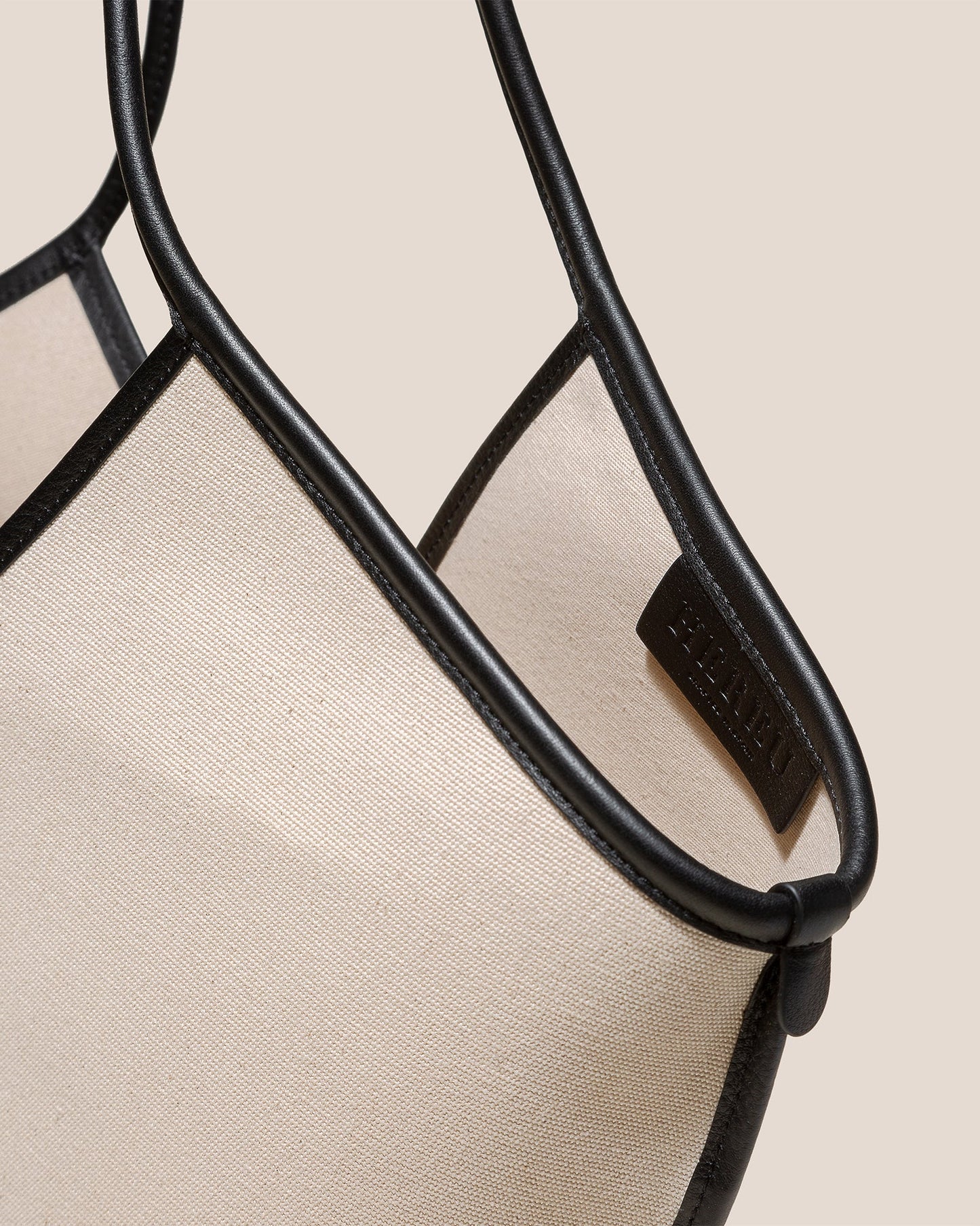 CALELLA - Leather-trimmed Organic Cotton Tote Bag - Hereu US