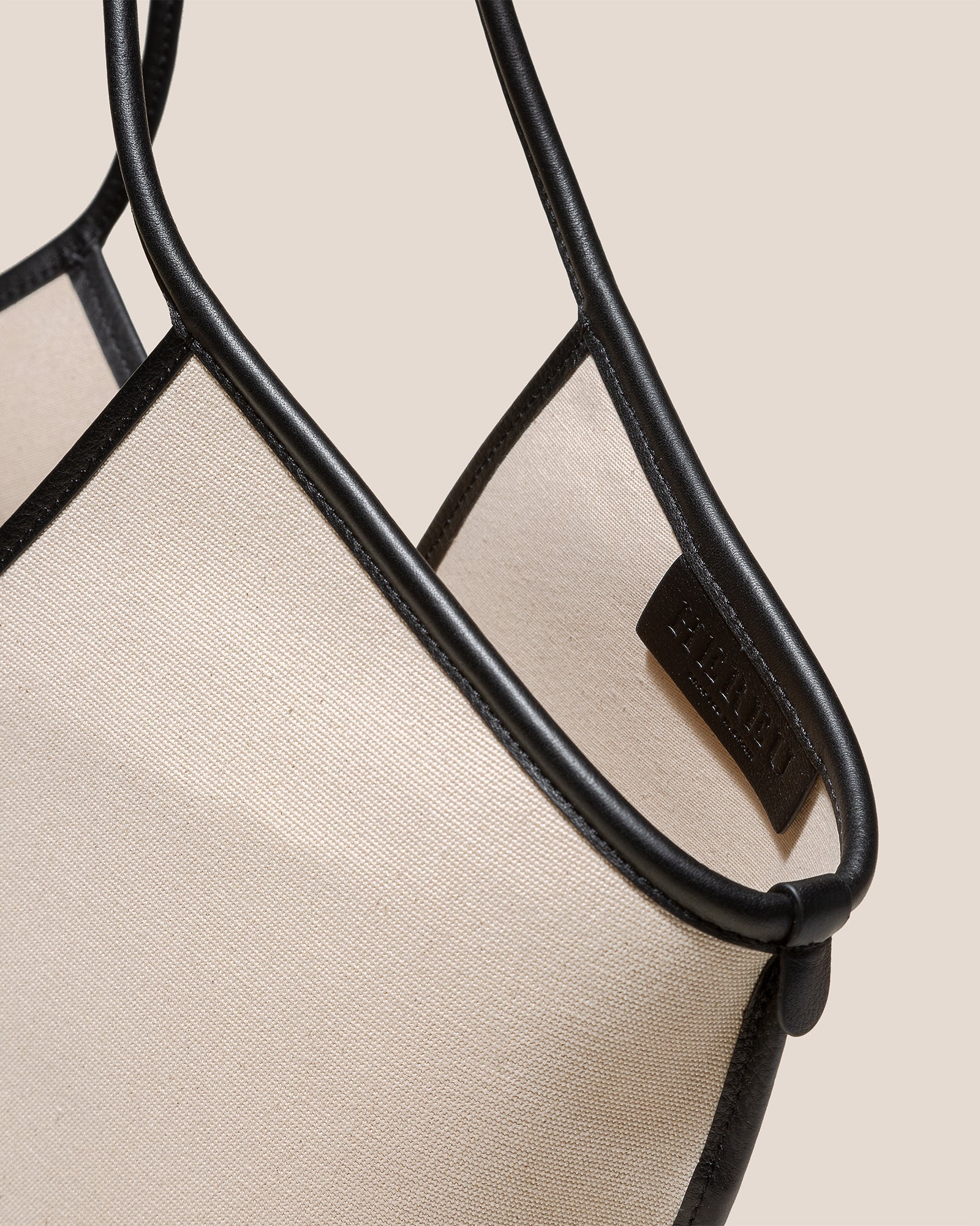 CALELLA - Leather-trimmed Organic Cotton Tote Bag - Hereu US