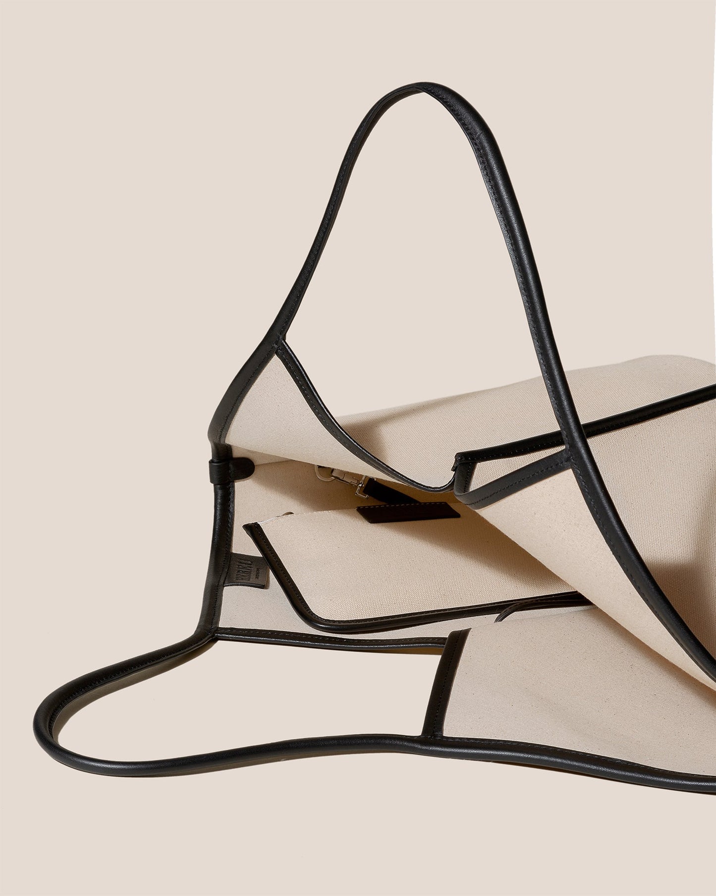 CALELLA - Leather-trimmed Organic Cotton Tote Bag - Hereu US