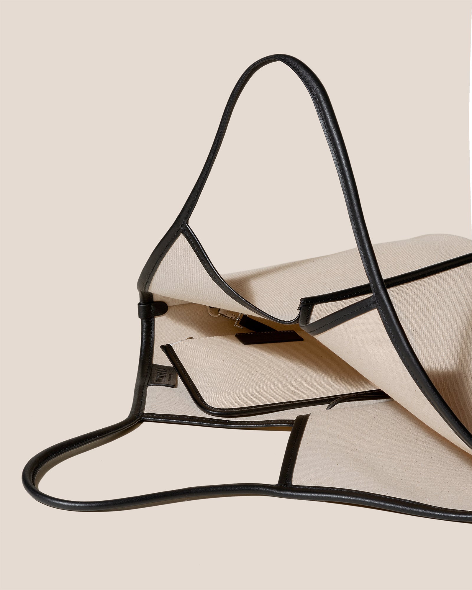 CALELLA - Leather-trimmed Organic Cotton Tote Bag - Hereu US