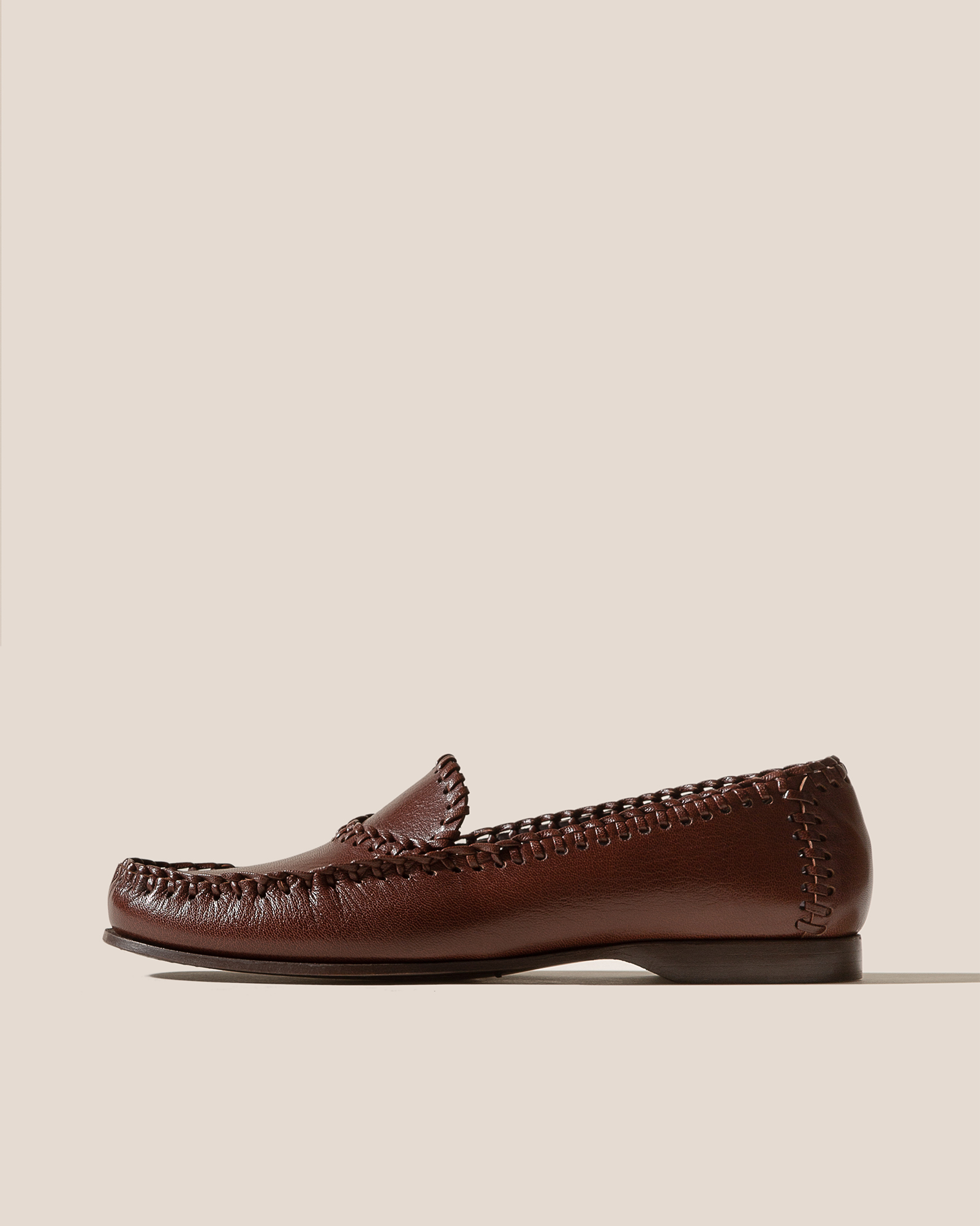SASTRE SUPPLE SHINY - Braided Seam Slip-On Loafer - Hereu sale