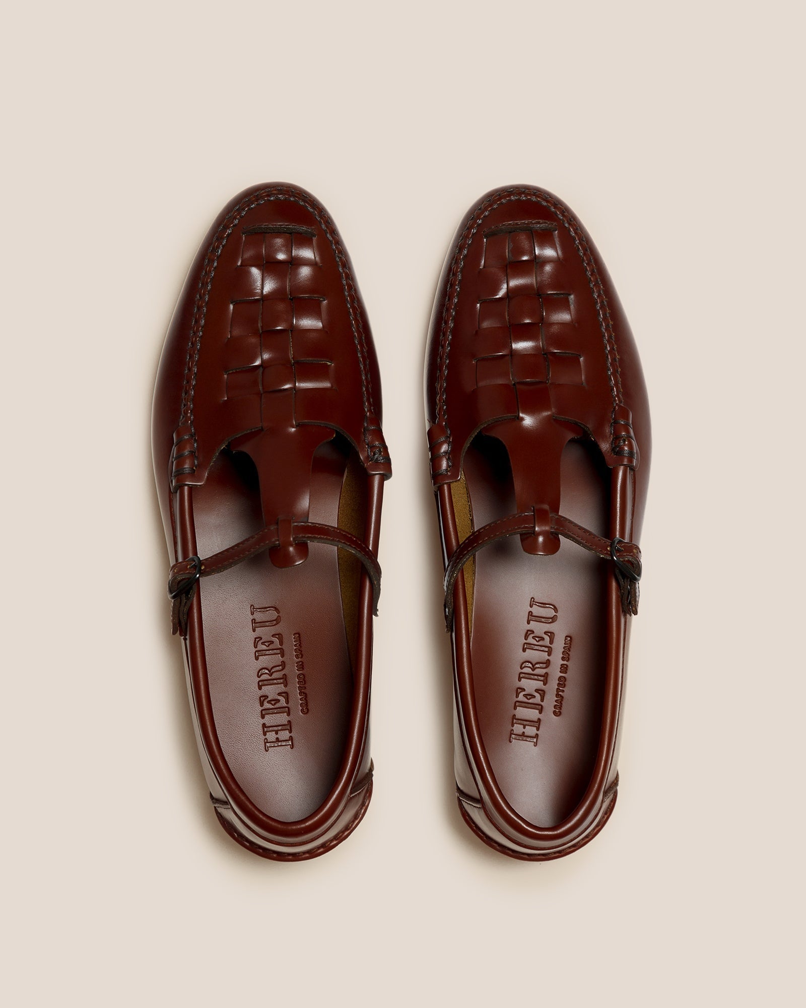 MAQUEDA - Interwoven T-Bar Loafer - Hereu for sale