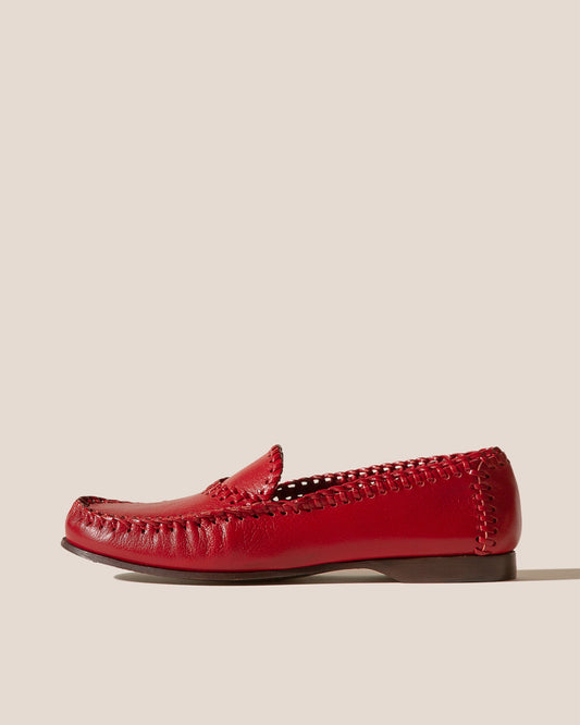SASTRE SUPPLE SHINY - Braided Seam Slip-On Loafer - Hereu US