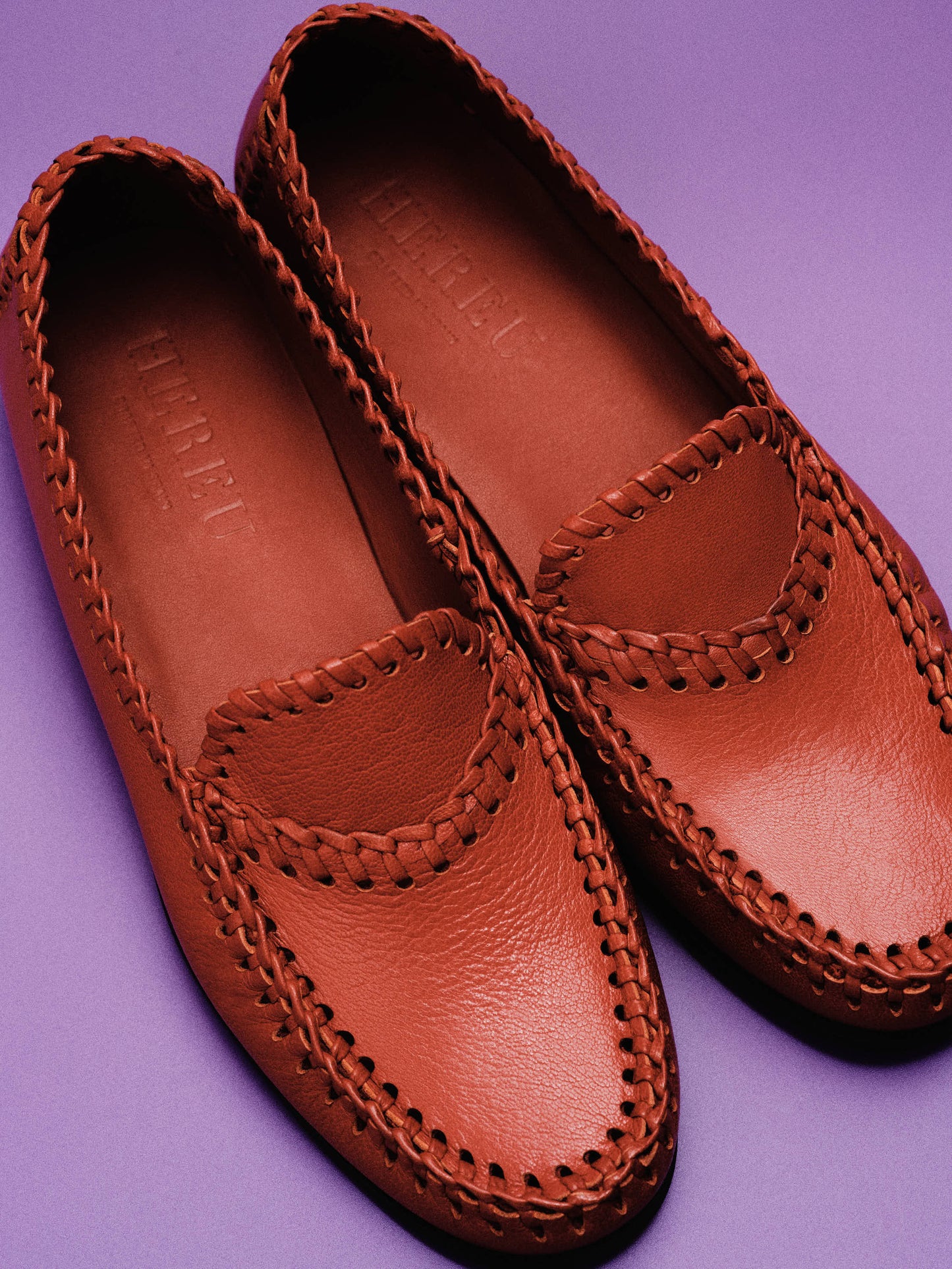 SASTRE SUPPLE SHINY - Braided Seam Slip-On Loafer - Hereu US