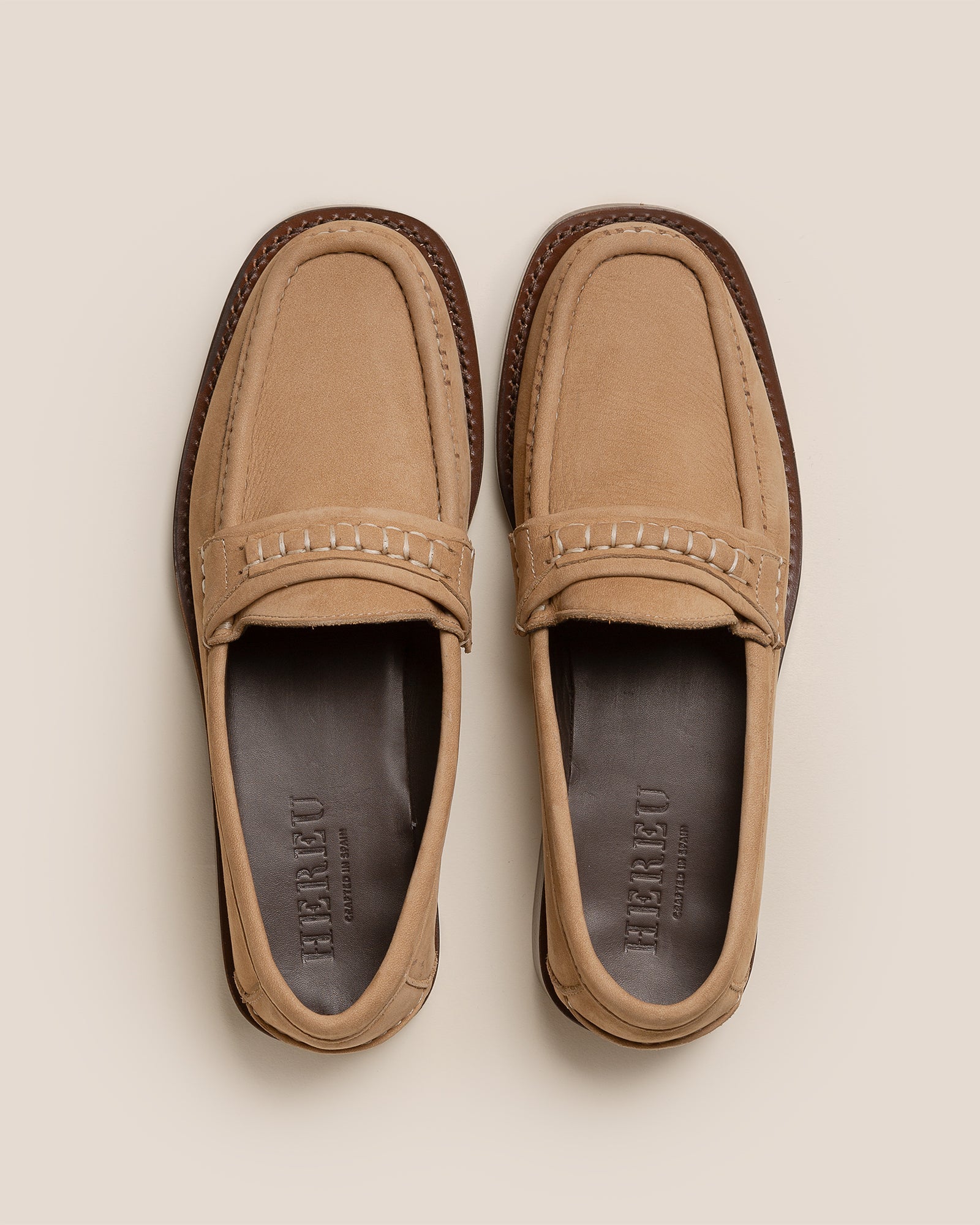 BORADA BORDON NUBUCK - Slip-on Moc Toe Loafer - Hereu for sale