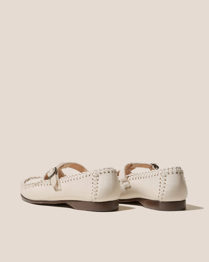 ALCOVER SUPPLE SHINY - Braided Seams T-bar Loafer - Hereu online