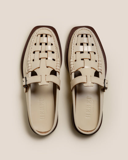 BONELL - Woven T-bar Mule Loafer - Hereu near me