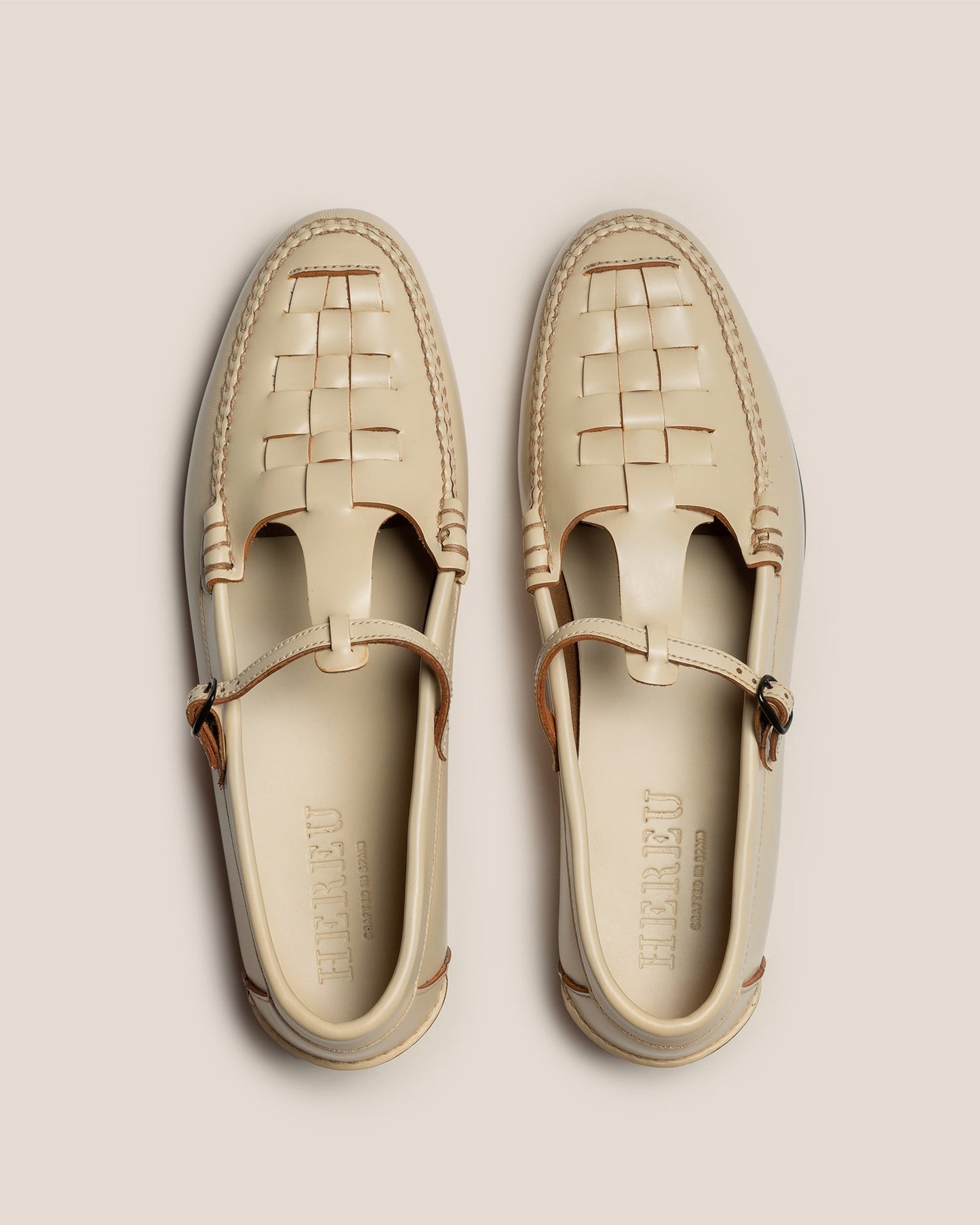 MAQUEDA - Interwoven T-Bar Loafer - Hereu sale