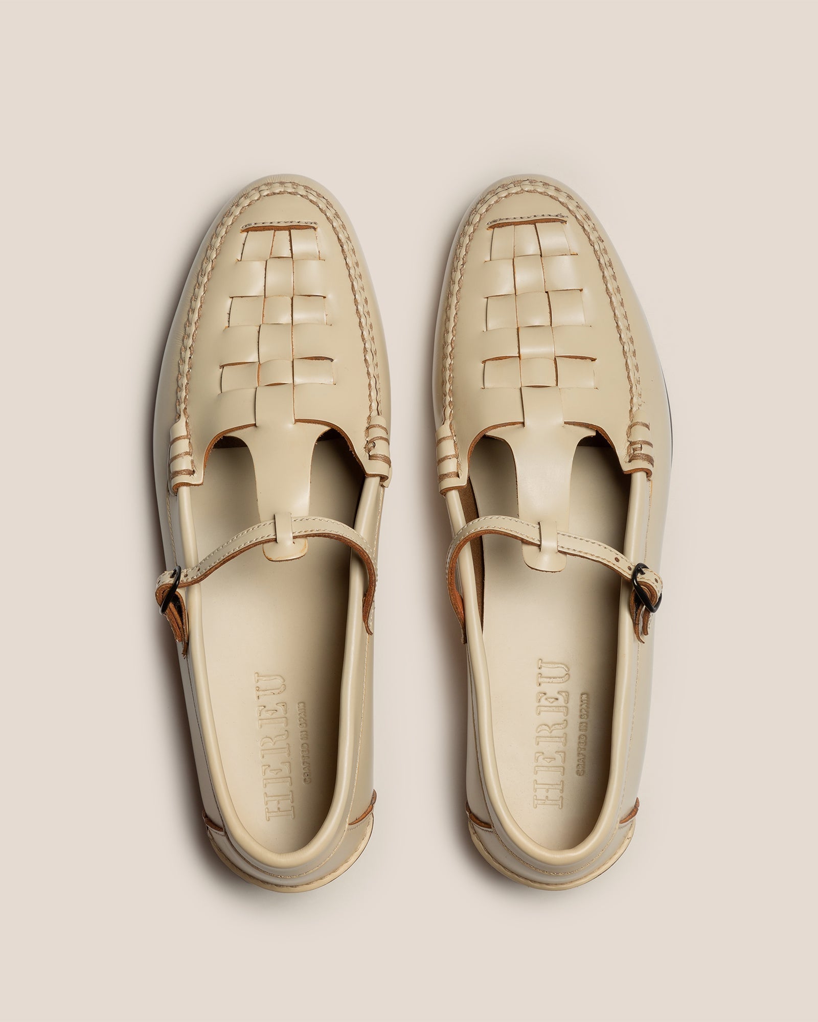 MAQUEDA - Interwoven T-Bar Loafer - Hereu sale