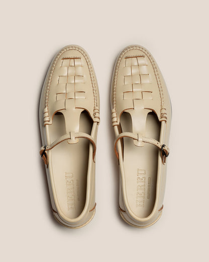 MAQUEDA - Interwoven T-Bar Loafer - Hereu sale
