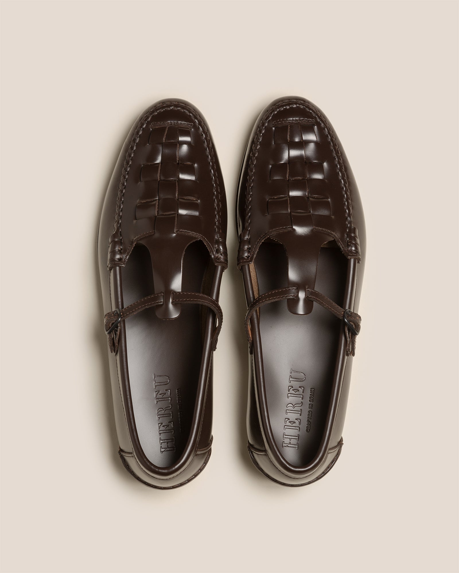 MAQUEDA - Interwoven T-Bar Loafer - Hereu online