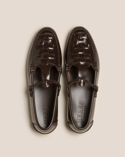 MAQUEDA - Interwoven T-Bar Loafer - Hereu online
