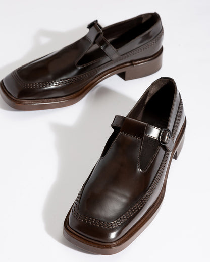 LLUISA POLISHED - T-bar Loafer - Hereu outlet