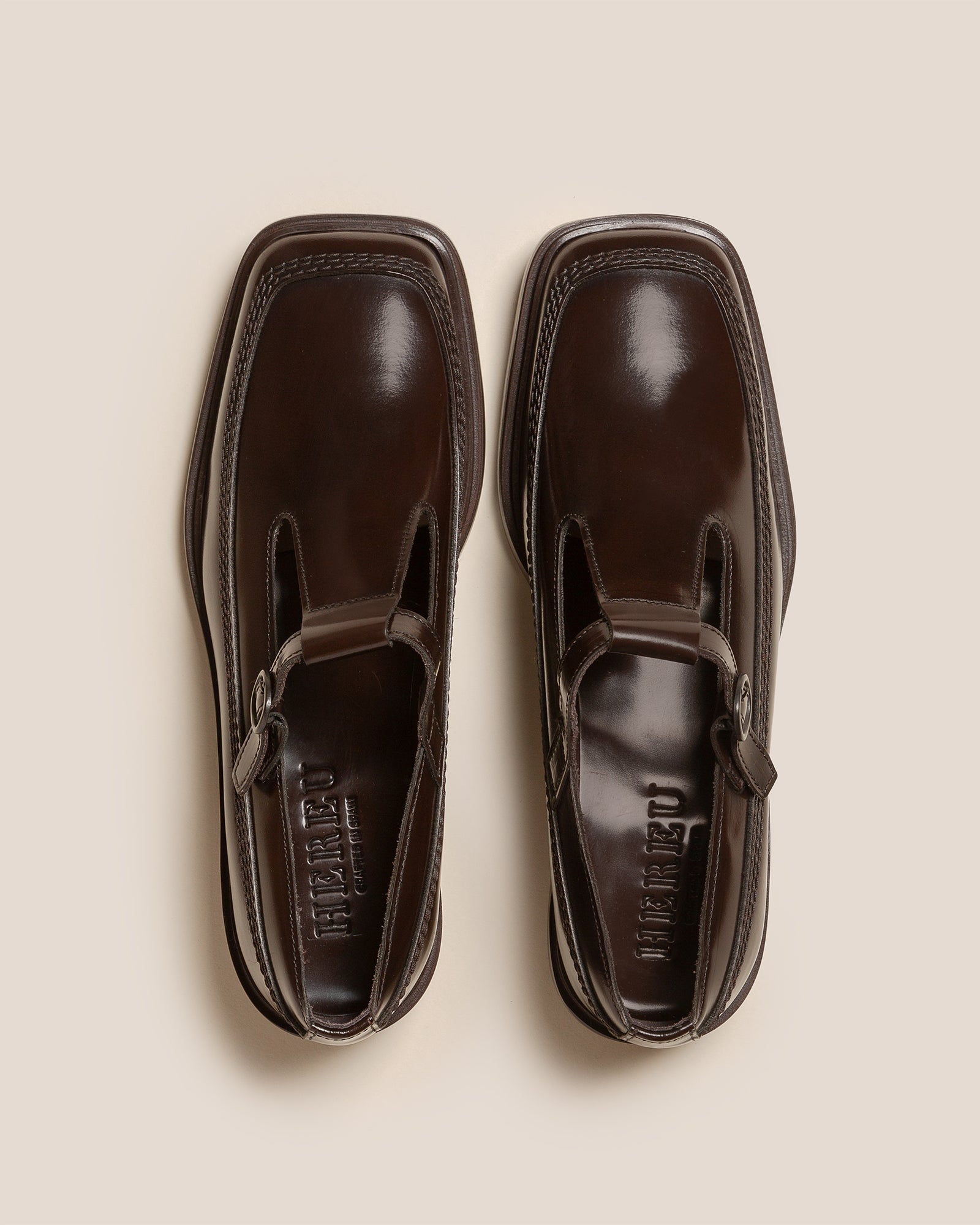 LLUISA POLISHED - T-bar Loafer - Hereu outlet