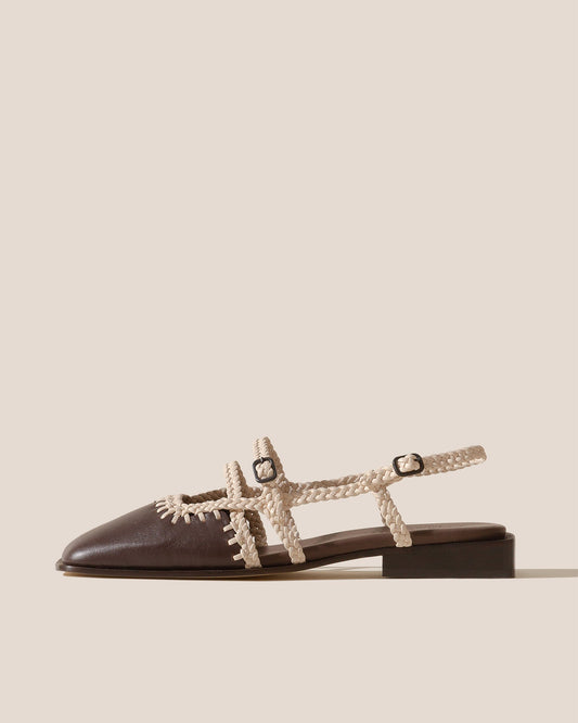ADRATA - Woven Square-Toe Sandal - Hereu for sale