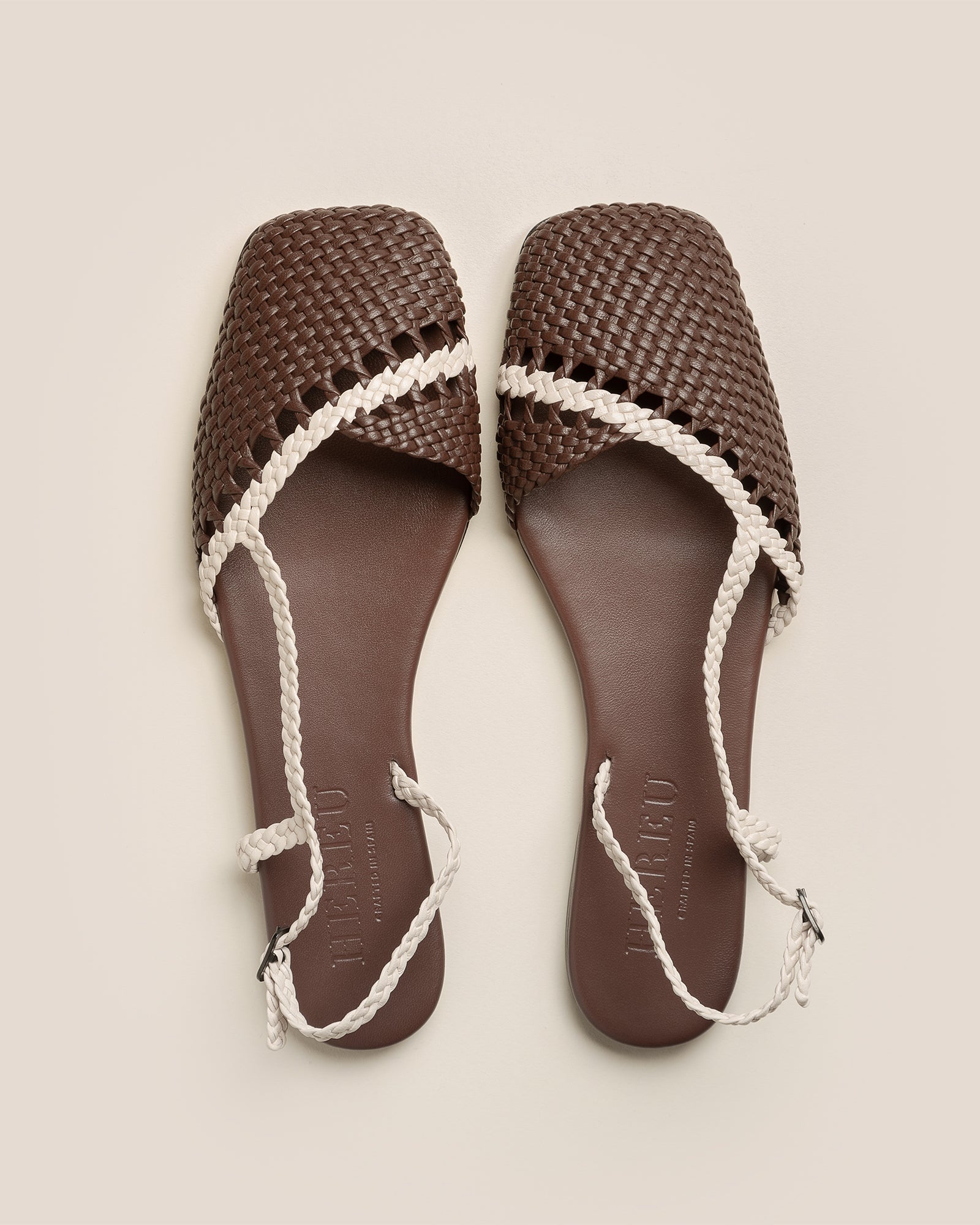 RONDAIA - Woven Asymmetrical Sandal - Hereu on sale