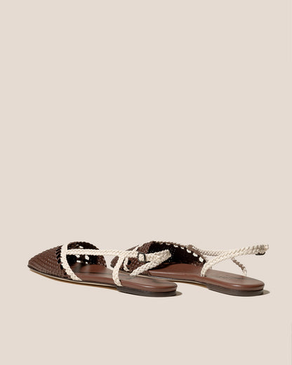 RONDAIA - Woven Asymmetrical Sandal - Hereu on sale