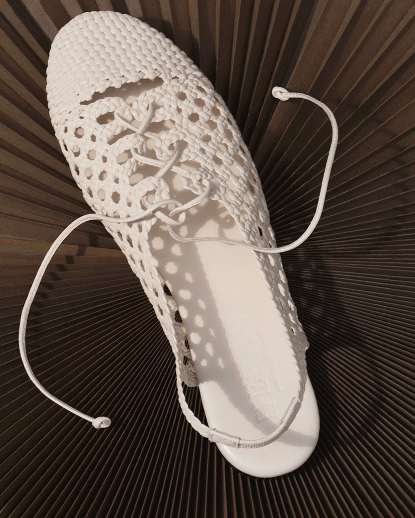 SARDANA - Lace-up Woven Slingback Sandal - Hereu discount