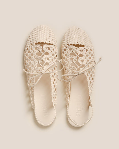 SARDANA - Lace-up Woven Slingback Sandal - Hereu discount