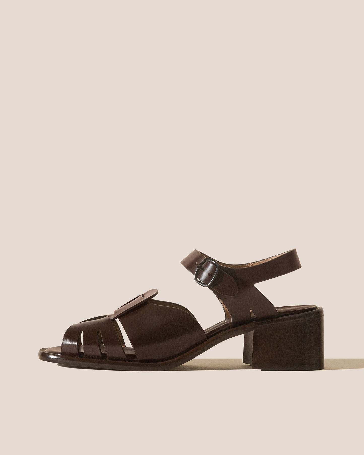 ANCORA SQUARED HEELED - Open-Toe Fisherman Sandal - Hereu near me