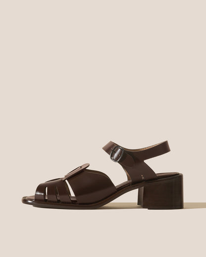 ANCORA SQUARED HEELED - Open-Toe Fisherman Sandal - Hereu near me