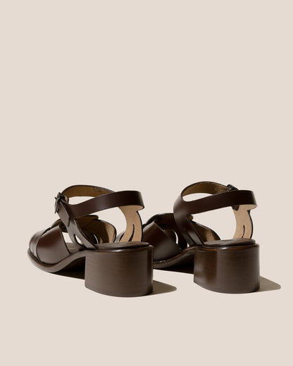 ANCORA SQUARED HEELED - Open-Toe Fisherman Sandal - Hereu near me