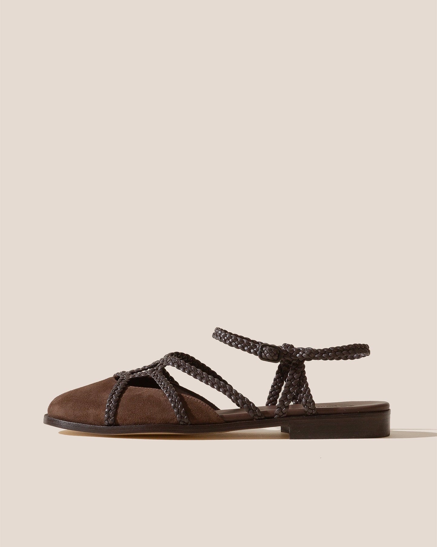 RANYA - Woven Round-Toe Sandal - Hereu outlet