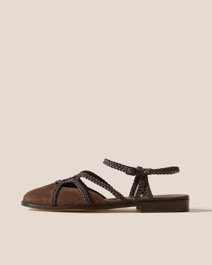 RANYA - Woven Round-Toe Sandal - Hereu outlet