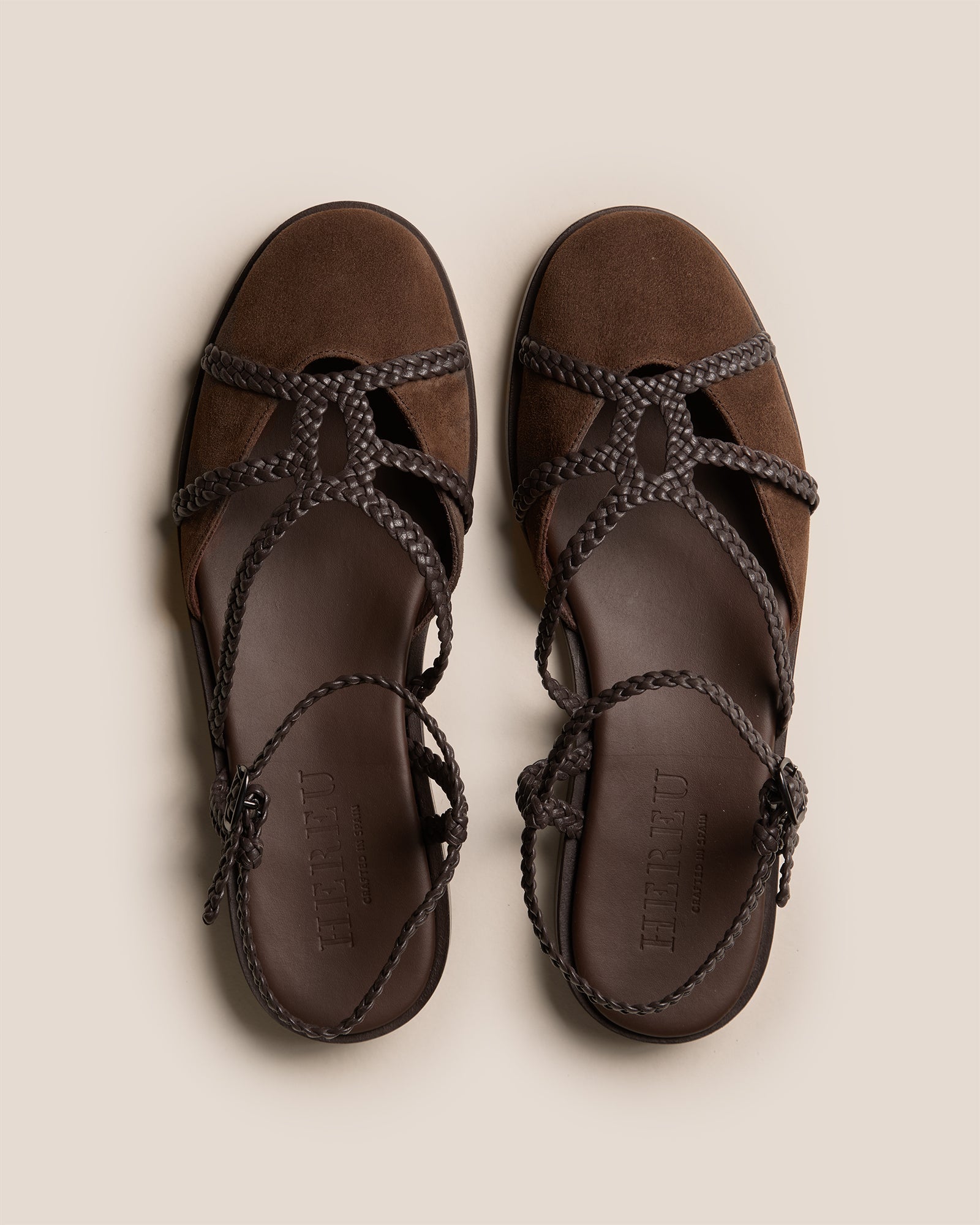 RANYA - Woven Round-Toe Sandal - Hereu outlet