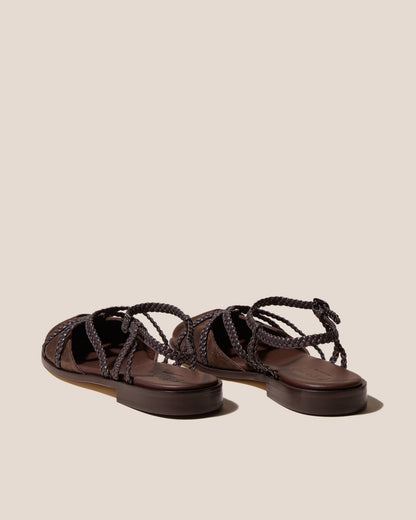 RANYA - Woven Round-Toe Sandal - Hereu outlet