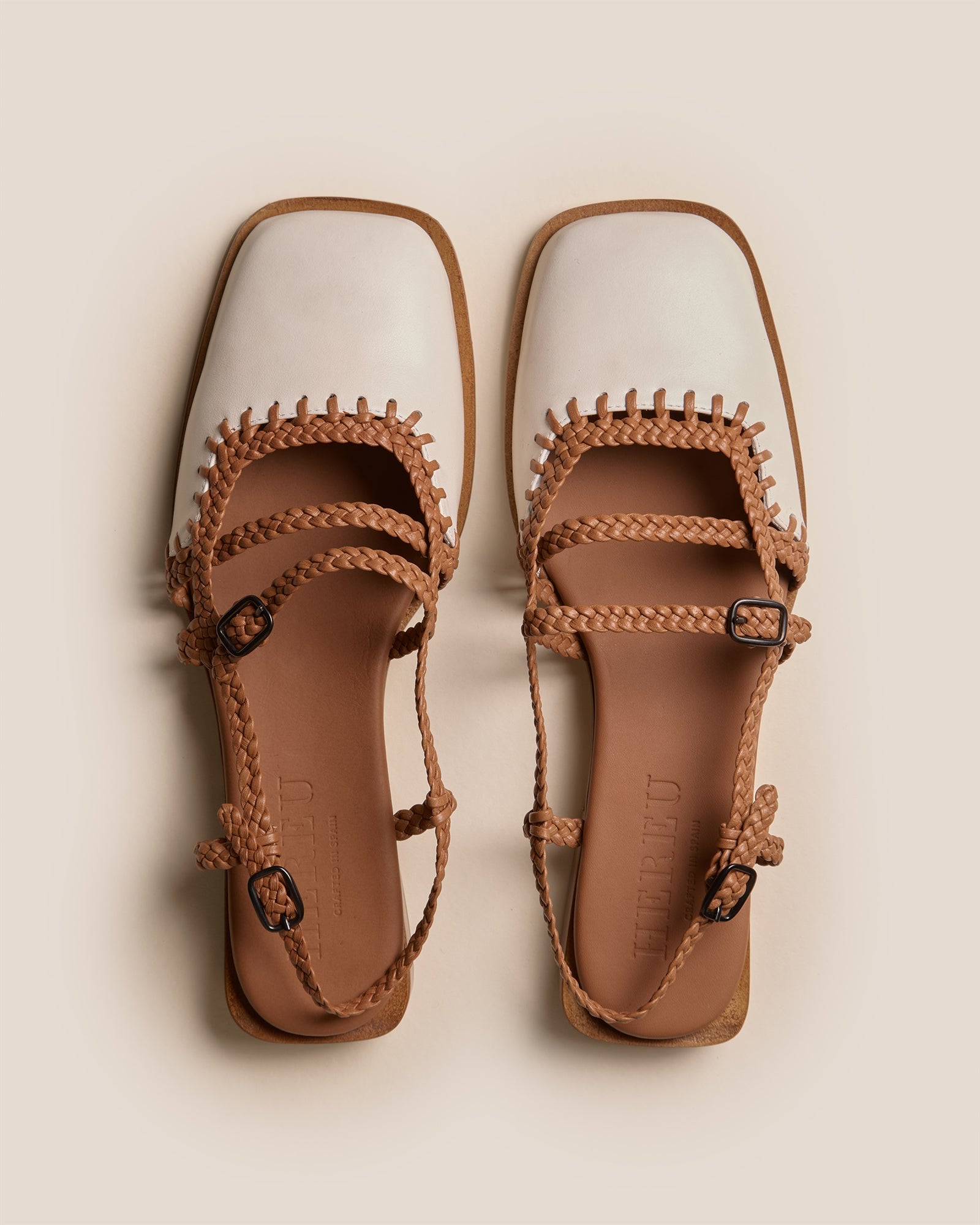 ADRATA - Woven Square-Toe Sandal - Hereu discount
